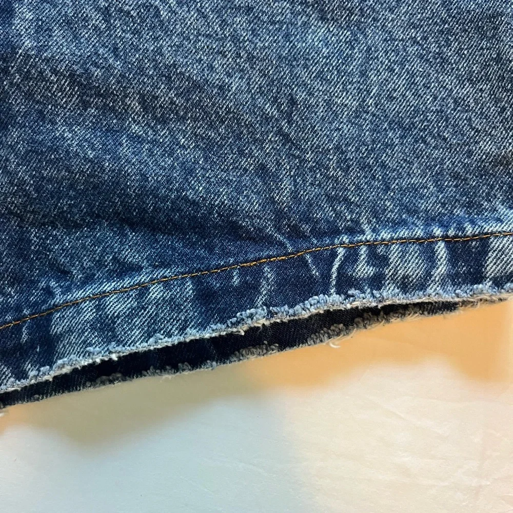 Abercrombie & Fitch Dark Blue Jean Shorts - Picture 4 of 7